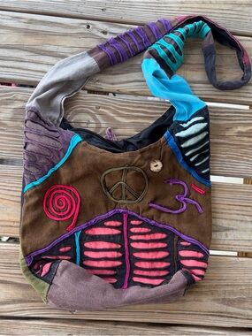 Boho Patchwork Hobo Bag Hippie